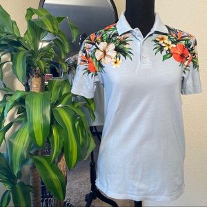 ZARA Man Floral Polo Shirt